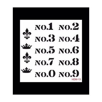 Cadence Home Decor HDM-13 Midi Stencil 25x25 cm Boyama Şablonu