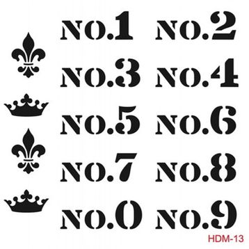 Cadence Home Decor HDM-13 Midi Stencil 25x25 cm Boyama Şablonu