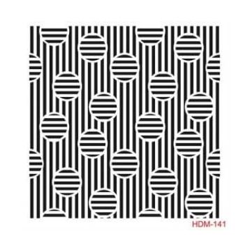 Cadence Home Decor HDM-141 Midi Stencil 25x25 cm Boyama Şablonu