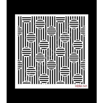 Cadence Home Decor HDM-141 Midi Stencil 25x25 cm Boyama Şablonu