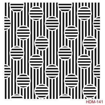 Cadence Home Decor HDM-141 Midi Stencil 25x25 cm Boyama Şablonu