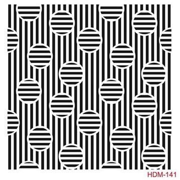Cadence Home Decor HDM-141 Midi Stencil 25x25 cm Boyama Şablonu