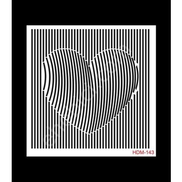 Cadence Home Decor HDM-143 Midi Stencil 25x25 cm Boyama Şablonu