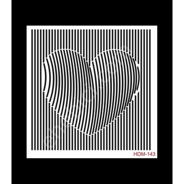 Cadence Home Decor HDM-143 Midi Stencil 25x25 cm Boyama Şablonu