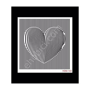 Cadence Home Decor HDM-143 Midi Stencil 25x25 cm Boyama Şablonu