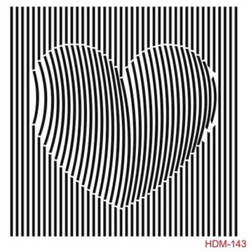 Cadence Home Decor HDM-143 Midi Stencil 25x25 cm Boyama Şablonu