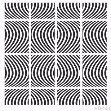 Cadence Home Decor HDM-144 Midi Stencil 25x25 cm Boyama Şablonu