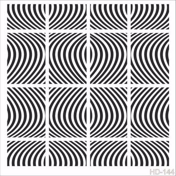 Cadence Home Decor HDM-144 Midi Stencil 25x25 cm Boyama Şablonu
