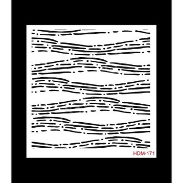Cadence Home Decor HDM-171 Midi Stencil 25x25 cm Boyama Şablonu
