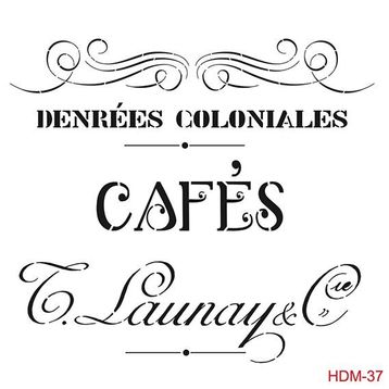 Cadence Home Decor HDM-37 Midi Stencil 25x25 cm Boyama Şablonu