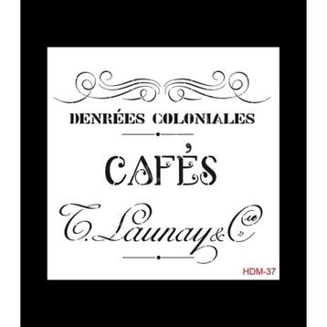 Cadence Home Decor HDM-37 Midi Stencil 25x25 cm Boyama Şablonu