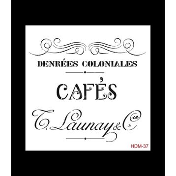 Cadence Home Decor HDM-37 Midi Stencil 25x25 cm Boyama Şablonu