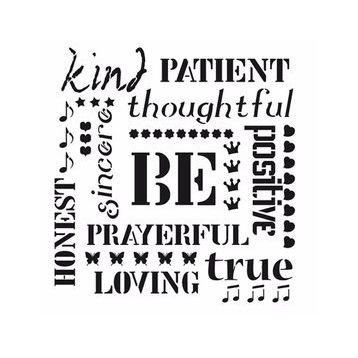Cadence Home Decor HDM-56 Midi Stencil 25x25 cm Boyama Şablonu