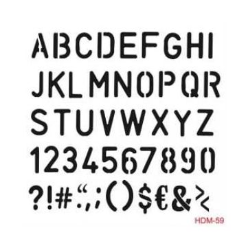 Cadence Home Decor HDM-59 Midi Stencil 25x25 cm Boyama Şablonu
