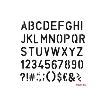 Cadence Home Decor HDM-59 Midi Stencil 25x25 cm Boyama Şablonu