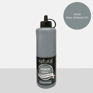 Cadence Hybrid 058 Koyu Arduvaz Gri 500 Ml Akrilik Boya