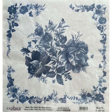 Cadence K-007 30x30 Dünya'nın Mavi Tonları Pirinç Dekopaj