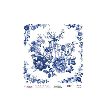 Cadence K-01 30x30 Dünya'nın Mavi Tonları Pirinç Dekopaj