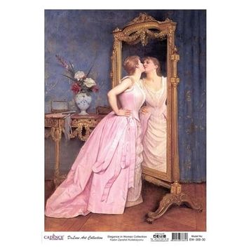 Cadence Kadın Zarafeti Koleksiyonu EW09 30x42 cm Pirinç Dekupaj Kağıdı