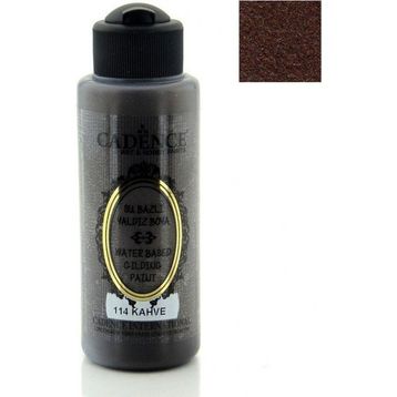 Cadence Kahverengi Su Bazlı 120 ml Ahşap Akrilik Boya