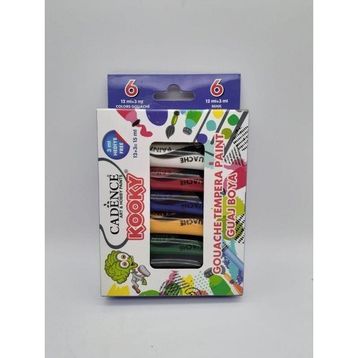 Cadence Kookky Tempera 6'lı 15 ml Guaj Boya