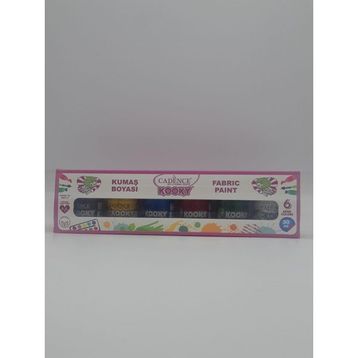 Cadence Kooky 30 ml 6'lı Kumaş Boyası