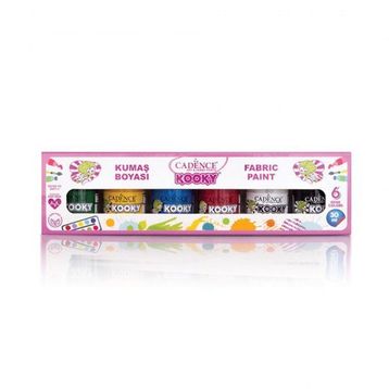 Cadence Kooky 30 ml 6'lı Kumaş Boyası