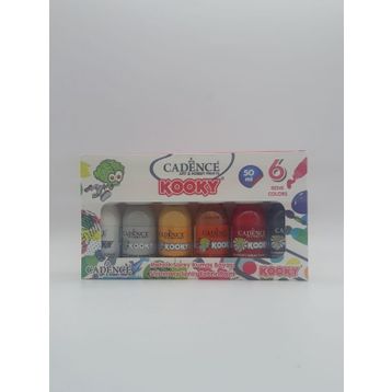 Cadence Kooky Metalik Sprey 50 ml 6'lı Kumaş Boyası