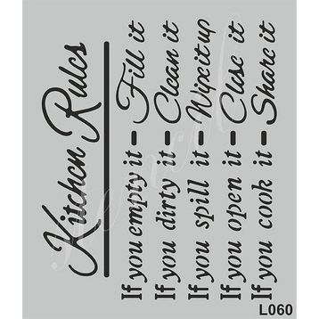 Cadence L060 21x25 cm Siyah Stencil Boyama Şablonu