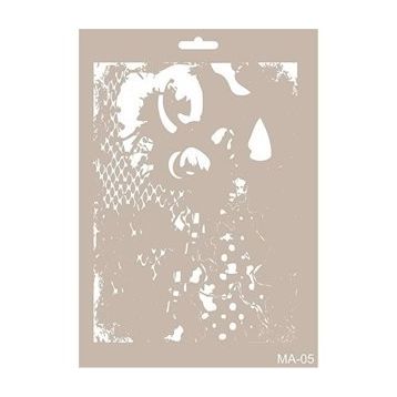 Cadence MA05 Mix Media 21x29 cm Stencil Şablon