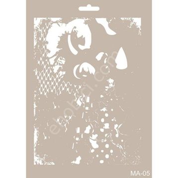 Cadence MA05 Mix Media 21x29 cm Stencil Şablon