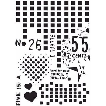 Cadence MA77 21x29 cm MA Serisi Mix Media Stencil