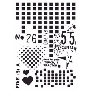 Cadence MA77 21x29 cm MA Serisi Mix Media Stencil