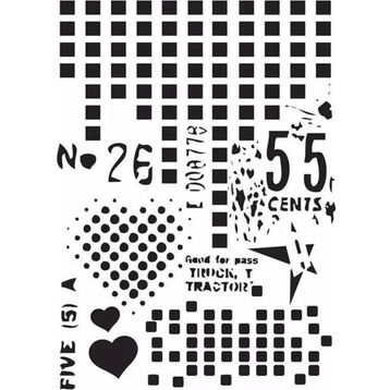Cadence MA77 21x29 cm MA Serisi Mix Media Stencil