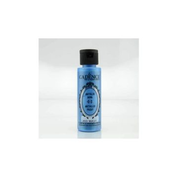 Cadence Metalik Sedefli Boya 70ml Mavi