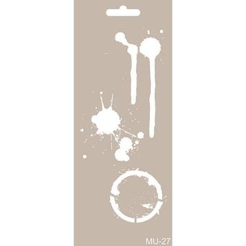 Cadence MU27 10x25 cm Mix Media Stencil Şablon