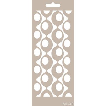 Cadence MU40 10x25 cm Mix Media Stencil Şablon