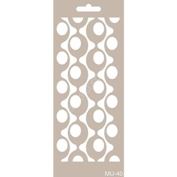 Cadence MU40 10x25 cm Mix Media Stencil Şablon