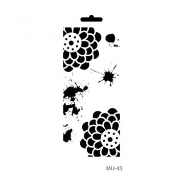 Cadence MU43 10x25 cm Mix Media Stencil Şablon