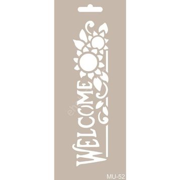 Cadence MU52 10x25 cm Mix Media Stencil Şablon
