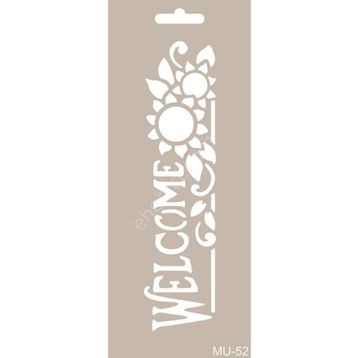 Cadence MU52 10x25 cm Mix Media Stencil Şablon