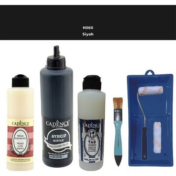 Cadence Multi Surfaces H060 Siyah Yarı Mat 500 ml Akrilik Boya