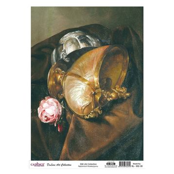 Cadence Natürmort Koleksiyonu SL002 30x42 cm Pirinç Dekupaj Kağıdı
