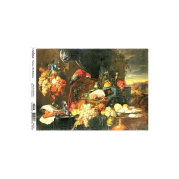 Cadence Natürmort Koleksiyonu SL016 30x42 cm Pirinç Dekupaj Kağıdı