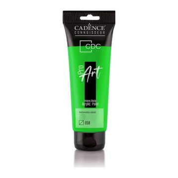 Cadence PR-058 Fosforlu Yeşil 120 ml Proart Heavy Body Akrilik Boya