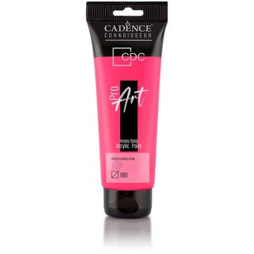 Cadence PR-061 Fosforlu Pembe 120 ml Proart Heavy Body Akrilik Boya