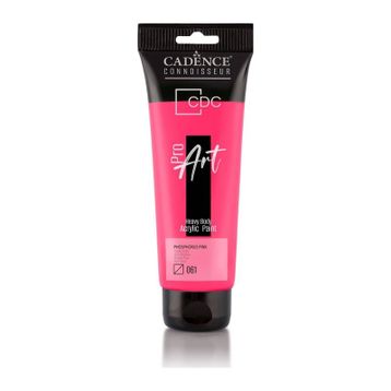 Cadence PR-061 Fosforlu Pembe 120 ml Proart Heavy Body Akrilik Boya