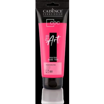 Cadence PR-061 Fosforlu Pembe 120 ml Proart Heavy Body Akrilik Boya