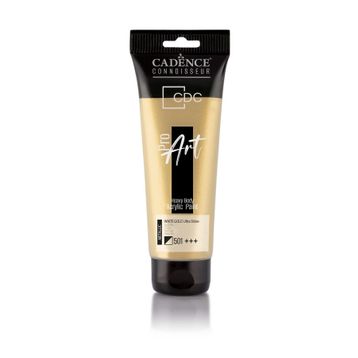 Cadence PRD-501 Beyaz Altın 120 ml Proart Heavy Body Metalik Ultra Parlak Akrilik Boya