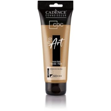 Cadence PRD-503 Antik Altın 120 ml Proart Heavy Body Metalik Ultra Parlak Akrilik Boya